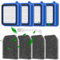 8 filtros QX7 para AEG Filter Set de accesorios para AEG QX6 QX7 QX8-2 ASKW1 Aspiradora Piezas de repuesto Filtro Filtro de repuesto para AEG con 4 filtros premotor, 4 filtros higiénicos, 1 cepillo de