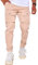 Onsoyours Pantalon Cargo Homme Hip Hop Pantalons Jogging de Travail Sport Survêtement avec Poches Fonctionnelles Pants Coupe Décontractée Cordon de Serrage Joggers Baggy Pants E Rose XL