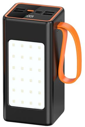 RIDAEX Banque d'alimentation 50000 Mah Grande capacité 66W Charge Ultra Rapide Portable Batterie Externe pour téléphone Portable extérieur,Black-90000mAh