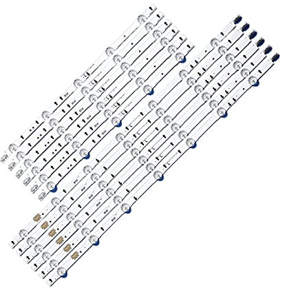 MaGiLL 12pcs / set 55quot; Tira de LED for Samsung TV UA55J5088 UE55H5500 UE55H6200 UE55H6350 UE55H6400 UE55H6500 UE55H6670 UE55J5670 UE55J6202 tira de luz de televisión