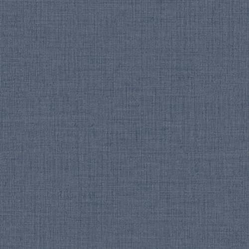 Grandeco Linen Textured Plain Wallpaper, Navy Blue