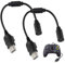 Breakaway Cable 2PCS Black Controller Breakaway Cable Adapter Cord Compatible with Microsoft Xbox Consoles Original Xbox Controller Breakaway Converter Adapter Cable Cord Games Accessories 27cm