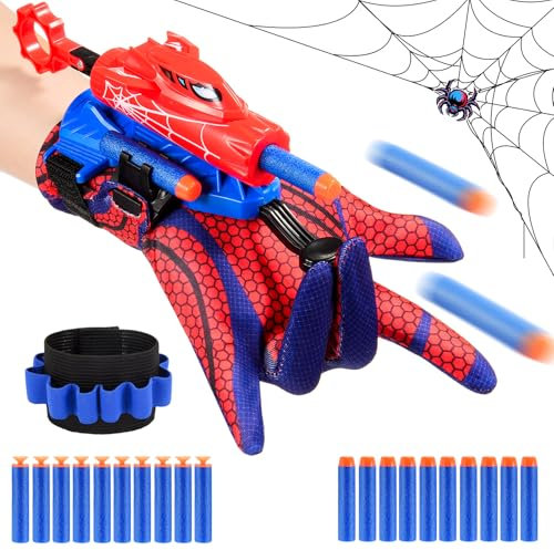 Braxel Spid_er Toys for 3-6 Year Old Boys, Spid_er Web Shooter Boys Toys Age 3 4 5 6 7 8 Year Old Boy Gifts for 3-12 Year Old Boys Girl Spid_er Costume Toys for Boys Age 3-10 Easter Gifts for Kids