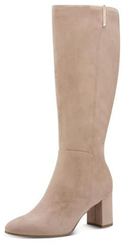 MARCO TOZZI by Guido Maria Kretschmer Damen Stiefel mit Blockabsatz Elegant, Beige (Tan), 37 EU