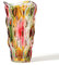 CEMABT 24 cm Blumenvase 3.4 lbs Thickened Vase für Tulpen- Geschenke für Mama zum Geburtstag,Geschenkideen Mutter Glasvase für Blumen Klarglasvase Dekorativ für Hochzeiten (Rosa Colorful)