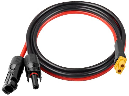 10AWG XT60 Solar-Verlängerungskabel 2 3 6 10 15 20 25 35 40 50 75 30 m MC4 auf XT60 Verlängerungsstecker Adapter dickeres Kabel Buchse auf Stecker für tragbare Powerstation Solarpanel RC LiFePO4