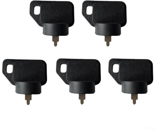 Ersatz-Set für Zündschalterschlüssel für Rasenmäher, inkl. fünf Schlüssel, kompatibel mit OEMs für 4902410008, 638360