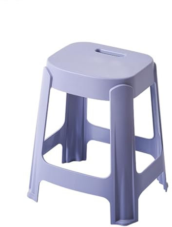 WITEN&NOCK Design Badhocker Duschhocker Sitzhocker Badezimme Dusche Wohnzimmer Stuhl aus Kunststoff, 25x30x47cm,Violett (RAL 4005)