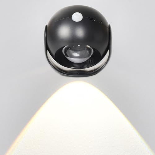 Homirty Sunset Lamp, 350-Grad-Drehung Sonnenlicht Lampe, Wandleuchte Innen, LED Wandleuchten mit 3 Farbmodi, Akku Wandleuchte, Dimmbar, Touch und Fernbedienung