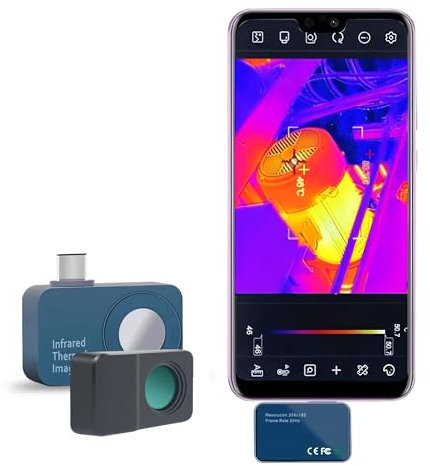 TOOLTOP T7 Thermal camera 256 * 192 Android Type-C Thermal Imager 25Hz Mobile Thermal Imaging Camera for Solar Panel Power Device Fault Detect