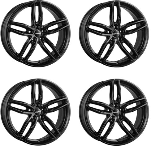 4x Carmani Felgen 13 Twinmax 8.5x19 ET45 5x108 black kompatibel mit Jaguar F-Pace I-Pace S-Type XE XF XJ