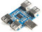 Yominerr USB 2.0 Expansion Hub with 4 Ports and GL850G Chip for USB Lighting Accessories and Devices