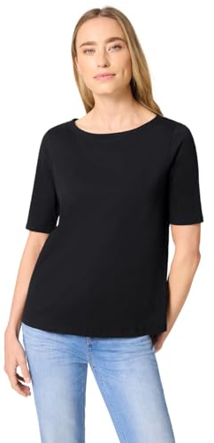 Street One Shirt mit U-Boot-Ausschnitt Black 46