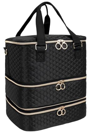 Organisateur pour Vernis à Ongles, 3 Étages, pour 84 Flacons Lampe LED