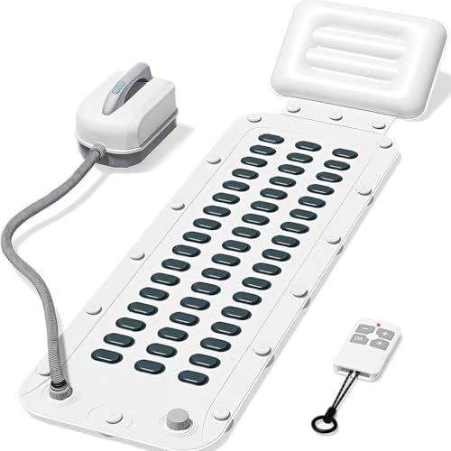 Halrove Jacuzzi Bath Mat with 6 Adjustable Settings & Remote Control | 74 bubble jets，Inflatable pillow，Upgraded anti-slip suction cup，Noise reduction machine，Relieve fatigue and muscle soreness