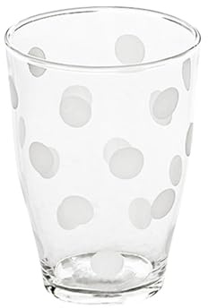 SUIOPPYUW Tazza da caffè in vetro con stampa a pois bianchi, decorativa, per bar e casa, resistente alle alte temperature, 240 ml, tazza da caffè in vetro con stampa a pois