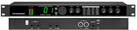 Equalizzatore Processore Audio Professionale, Processore DSP Di Riverbero Digitale, Elaborazione Del Segnale a 24 Bit Preimpostata/programmabile, 99 Programmi Preimpostati, 199 Memoria Di Effetti Sono