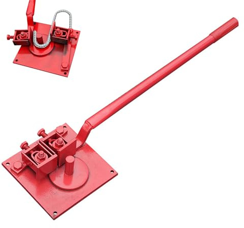 Manuelle Biegemaschine für Stahlstäbe 1–20 mm – Heavy Duty mit 74 cm Gesamtlänge, 55 cm Griff und 8 mm dicker Platte – ideal für Heimwerker & Bauprojekte