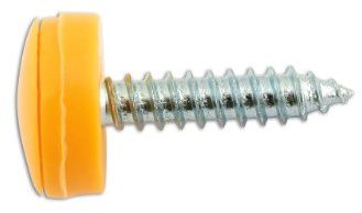 Connect 30634 Number Plate Security Screw Yellow 100pc