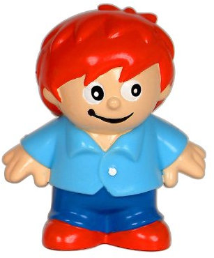 P:os 60968 - 3D Figur Mainzelmännchen „Edi“, Spielfigur aus PVC, ca. 5,5 cm hoch, zum Sammeln, Tauschen und Spielen