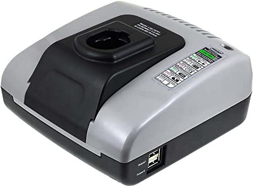 Chargeur pour batterie Powery avec USB pour batterie BLACK & DECKER type FIRESTORM A9262