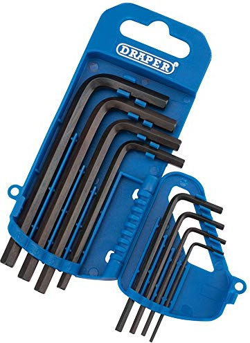 Draper 33679 Metric Hexagon Key Set, 8 Pieces, Blue