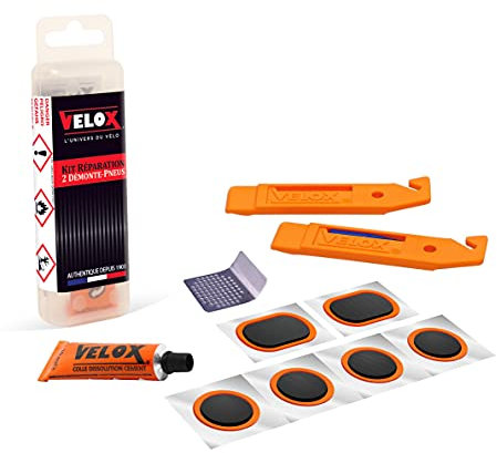 VELOX Kit Réparation Trekking/VTT avec Démontes-Pneus