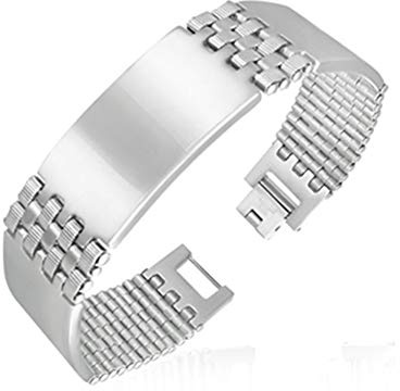 Juwelier Schönschmied - Unisex Edelstahlarmband mit drei Gravurplatten Rixos Edelstahl ID93