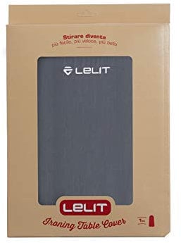 LELIT PA701 Telo copriasse grigio con logo LELIT ricamato, 128 x 53 cm