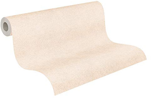 Livingwalls 100321 540737 Tapete Vlies Uni Struktur Putz Beige Creme