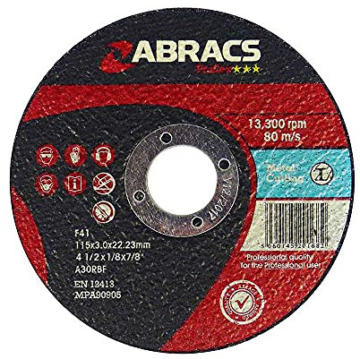 Abracs PF11530DM Proflex DPC Metal Cutting Disc - 115mm x 3mm x 22mm