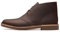 Clarks Bushacre 2 Uomo Marrone Scuro Pelle Stivale da Chukka 40 EU