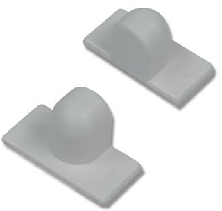 Liedeco Magnethalter, Haftmagnetschnäpper für Jalousien | 2 Stück | weiß