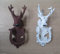 Ironmongery World® Gusseisen Hirsch Kopf Geweih Türklopfer Vintage Style Country Cottage (Rustikal Braun)