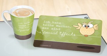 GILDE 1x Porzellan Tasse 'Ich Habe Keine Macken, das sind -Spezial Effects-'
