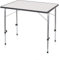 Campart Campingtisch/ Reisetisch - 80 x 60 cm wetterbeständige Rolltischfläche/ höhenverstellbar/ einfach auf- und zusammenklappbar, TA-0831