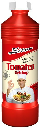 Zeisner 10001 Lot de 12 bouteilles de ketchup pour tomates 425 ml/490 g