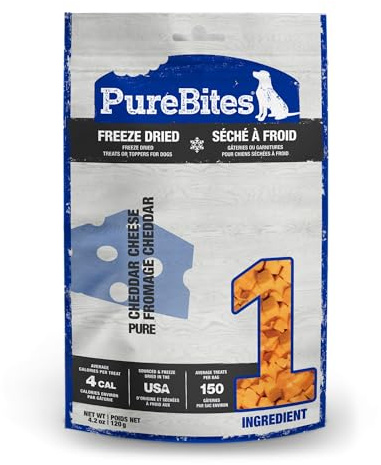 Purebites Cheddar Käse für Hunde, 120 g, mittlere Größe
