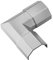 Goobay 90780 WireDuct Corner Connector 33, Argento