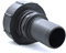 Raccord S100x8 femelle - male cannelé droit 50mm
