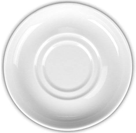 Holst Porzellan UTS 140 Universal-Untertasse 14 cm 2 Sp., Spiegel 7,0/5,3 cm, weiß, 14 x 14 x 2.3 cm, 6 Einheiten