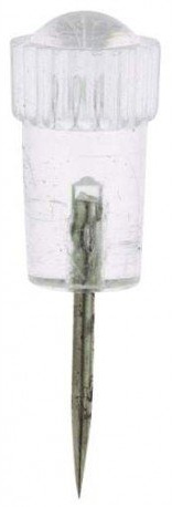 Alco 651-22 Stoßnadeln, Länge: 10mm, glasklar