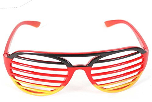 KarnevalsTeufel.de Gitterbrille Fan Deutschland Fanartikel Accessoire