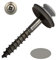 Schrauben, Nieten & Co 50 Spenglerschrauben A2 grau (RAL 7005) Pozi mit 15 mm aufvulk. Dichtscheibe 4,5x20 mm (4,5x20 mm)