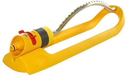 Hozelock - Aspersor rectangular Plus para superficies de hasta 260 m² con 20 boquillas de bronce