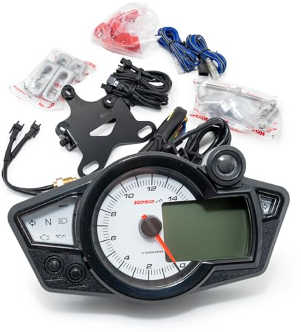 Tacho KOSO Digital Cockpit RX1N, Display weiss , blau beleuchtet