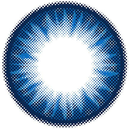 Matlens - Pro Trend Farbige Kontaktlinsen mit Stärke Bella PC-222 blau blue 2 Linsen 1 Kontaktlinsenbehälter 1 Pflegemittel 50ml