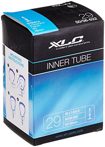 XLC Unisex – Erwachsene Fahrradschlauch 29 x 1.9/2.3 50/56-622 SV 48 mm VT-A29, Schwarz, One Size