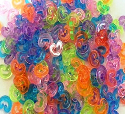 100 Multi Colour C-Clips für Loom Bands Armbänder Kit [Spielzeug]