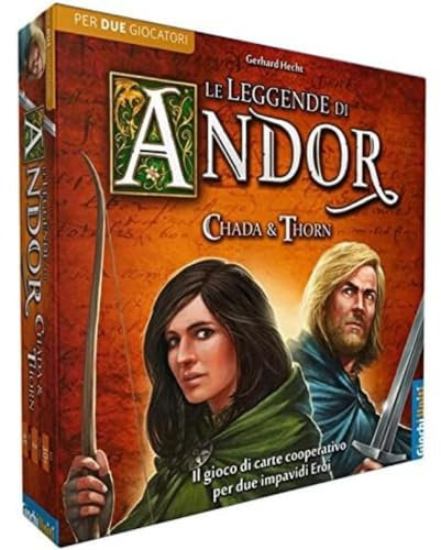 Giochi Uniti - Die Legenden von Andor: Chada & Thorn, Kartenspiel, italienische Ausgabe, GU512